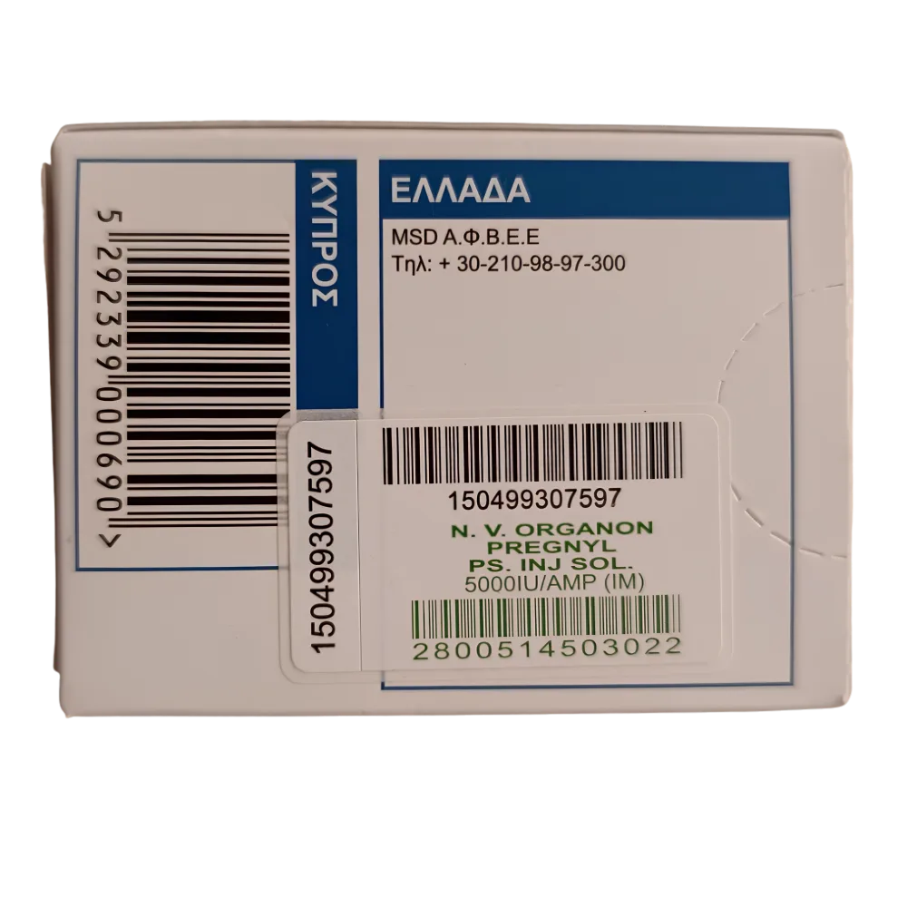 Pregnyl (HCG) 5000 iu